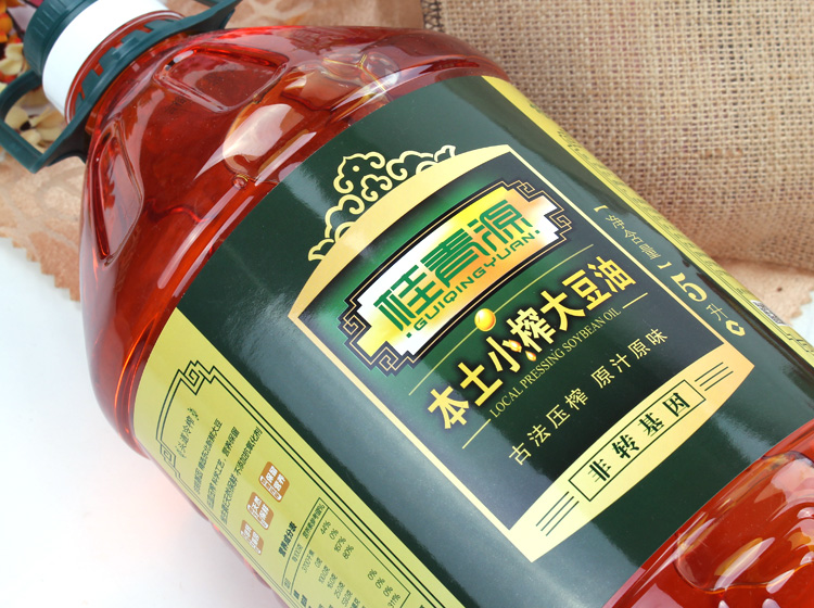 桂青源本土小榨大豆油 5升\/桶